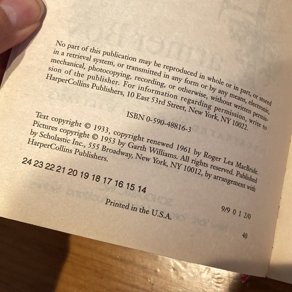 FARMER BOY By Laura Ingalls Wilder ill. Garth Williams PB Book (Out Of Print!) - Picture 5 of 6